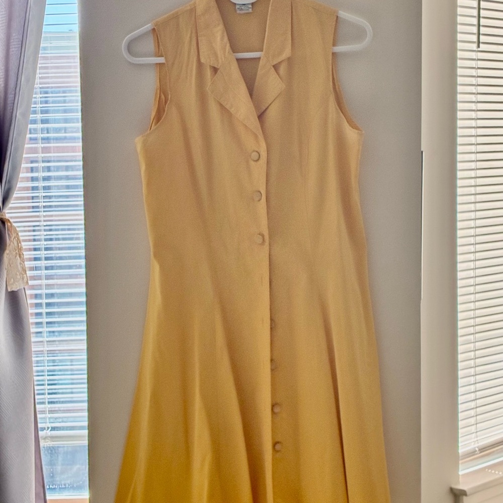 Yellow Sleeveless Dress